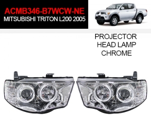 Mitsubishi Triton projector headlights chrome housing