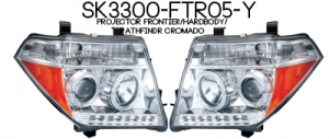 SK3300-FTR05-Y Navara Projector Headlamp Chrome